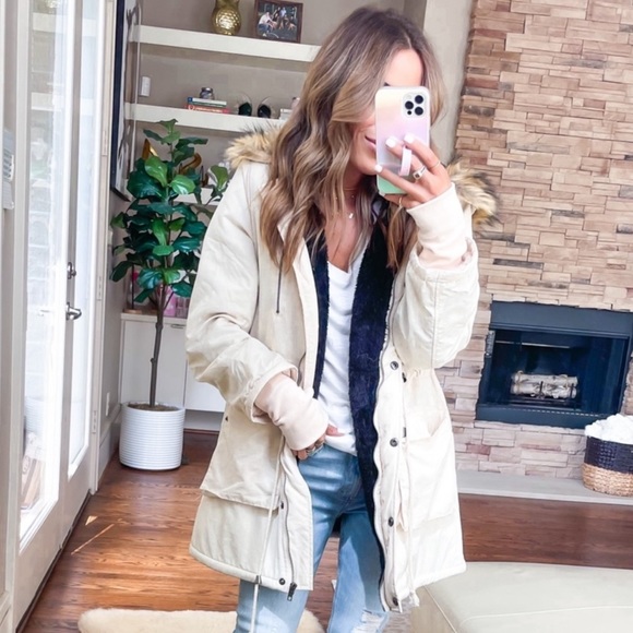 EUC Size SM GRACE KARIN Women's Hooded Fleece Line Faux Fur Jacket with Pockets - Picture 6 of 14